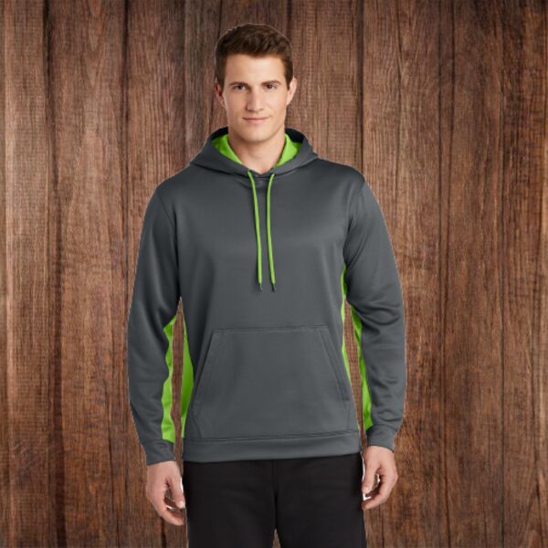ST235 Adult Sport Wick Fleece Colorblock Hoodie Thumbnail